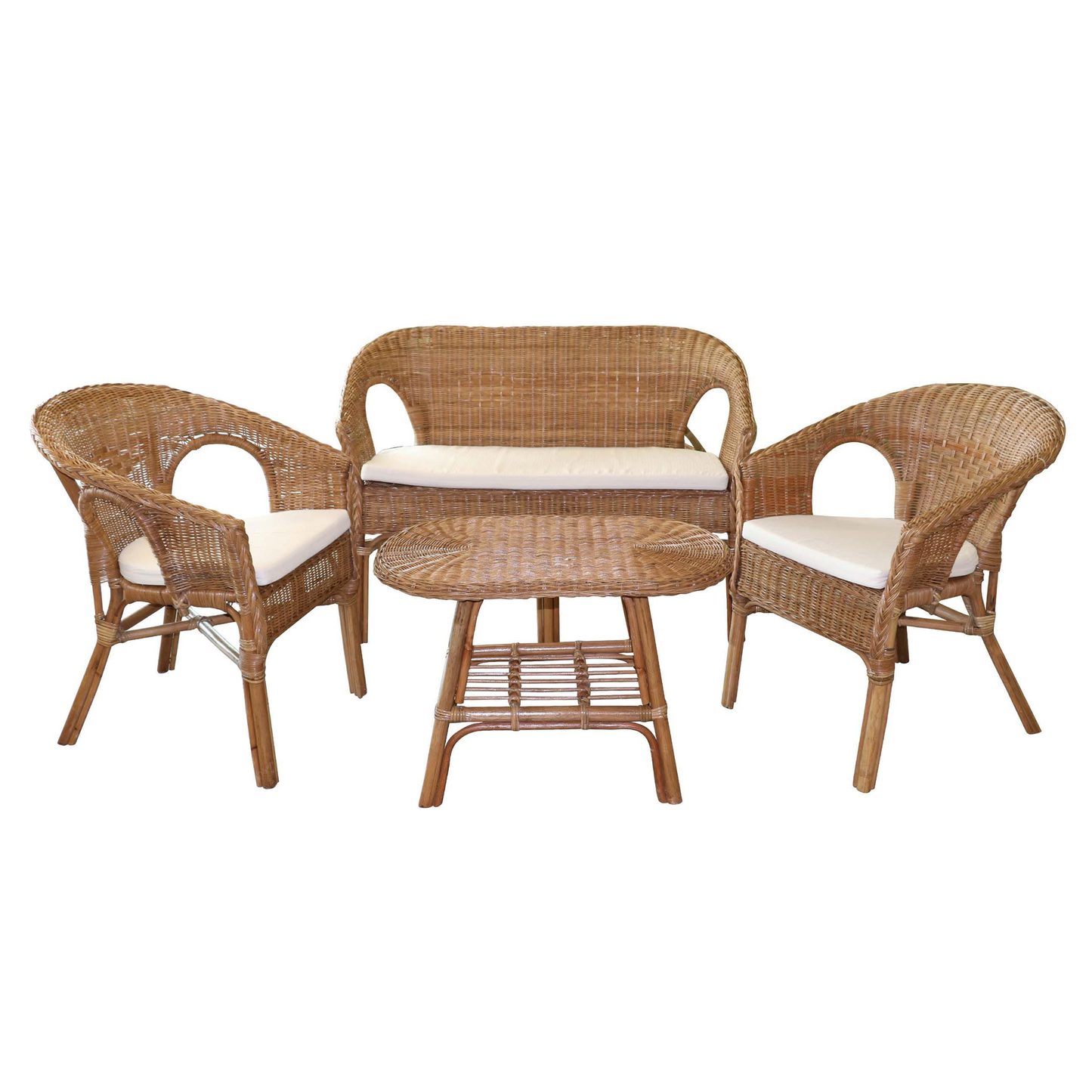 Salon de jardin Sienna en rotin